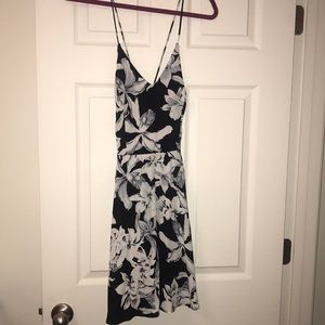 black & white floral Lulu’s (Lush) dress
